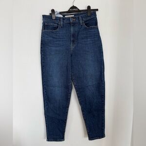 Levi's High Waisted Mom Women's Straight Leg Dark Blue Jeans